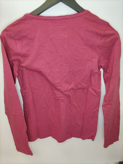 Fatface Sleepwear Lily Henley Top. UK Size 8. Warm Pink. ****V519