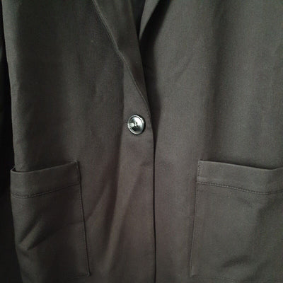 NA-KD Black One Button Oversized Blazer Size EU40 Uk12****Ref V40
