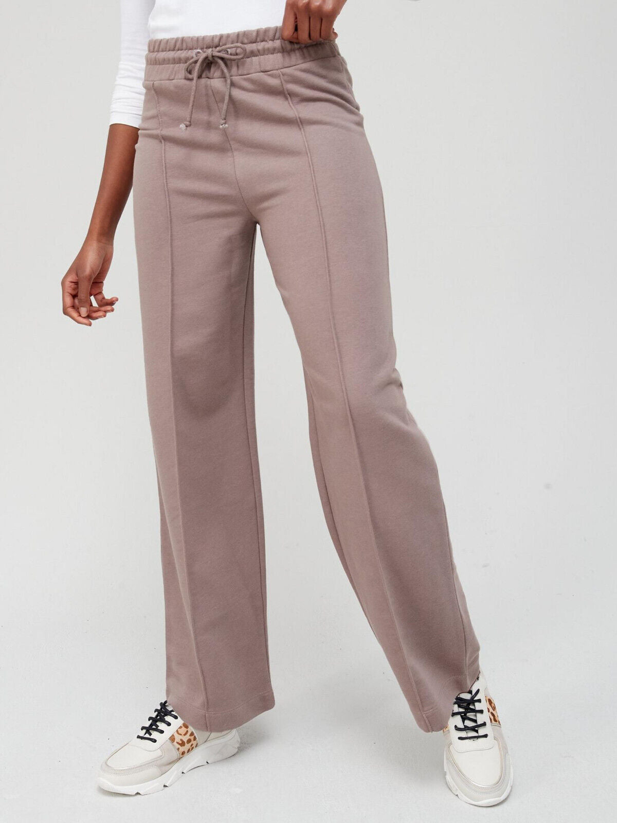 Prune Wide Leg Pintuck Jogger Size 10 **** V531