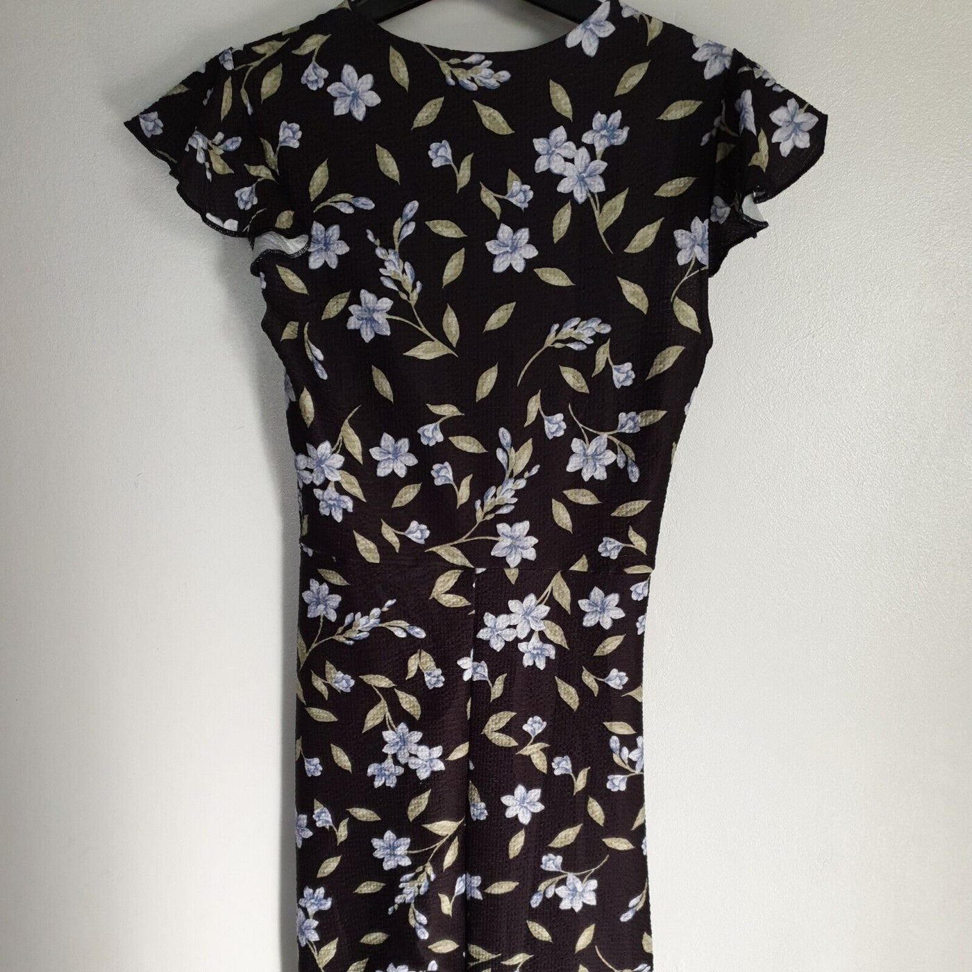 River Island Black 80s Utilitarian Dress Uk10****Ref V55