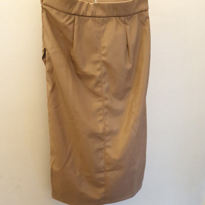 Vila Faux Leather Skirt Beige Size 8****Ref V2