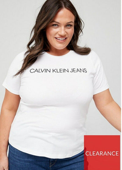Calvin klein jeans bright white t-shirt 4XL****Ref V431