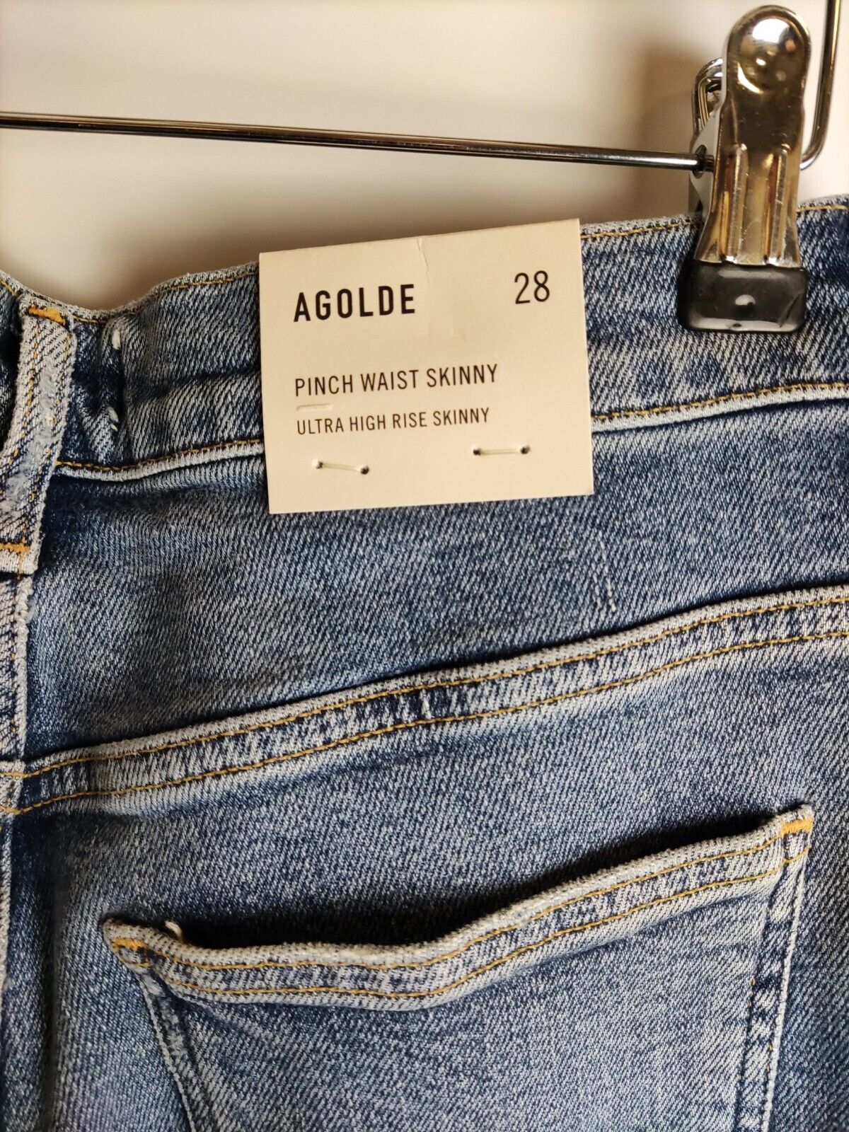 Agolde Pinch Waist Skinny. Ultra High Rise Skinny. W28. ****V63