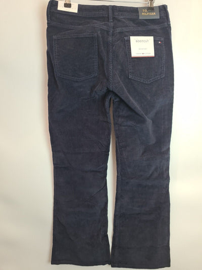 Tommy Hilfiger Mid Rise Cord Bootcut Jean Blue Size W28 L30 **** V277