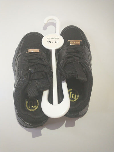 River Island Kids Black Trainers - UK Kids C10 **** Ref VS1