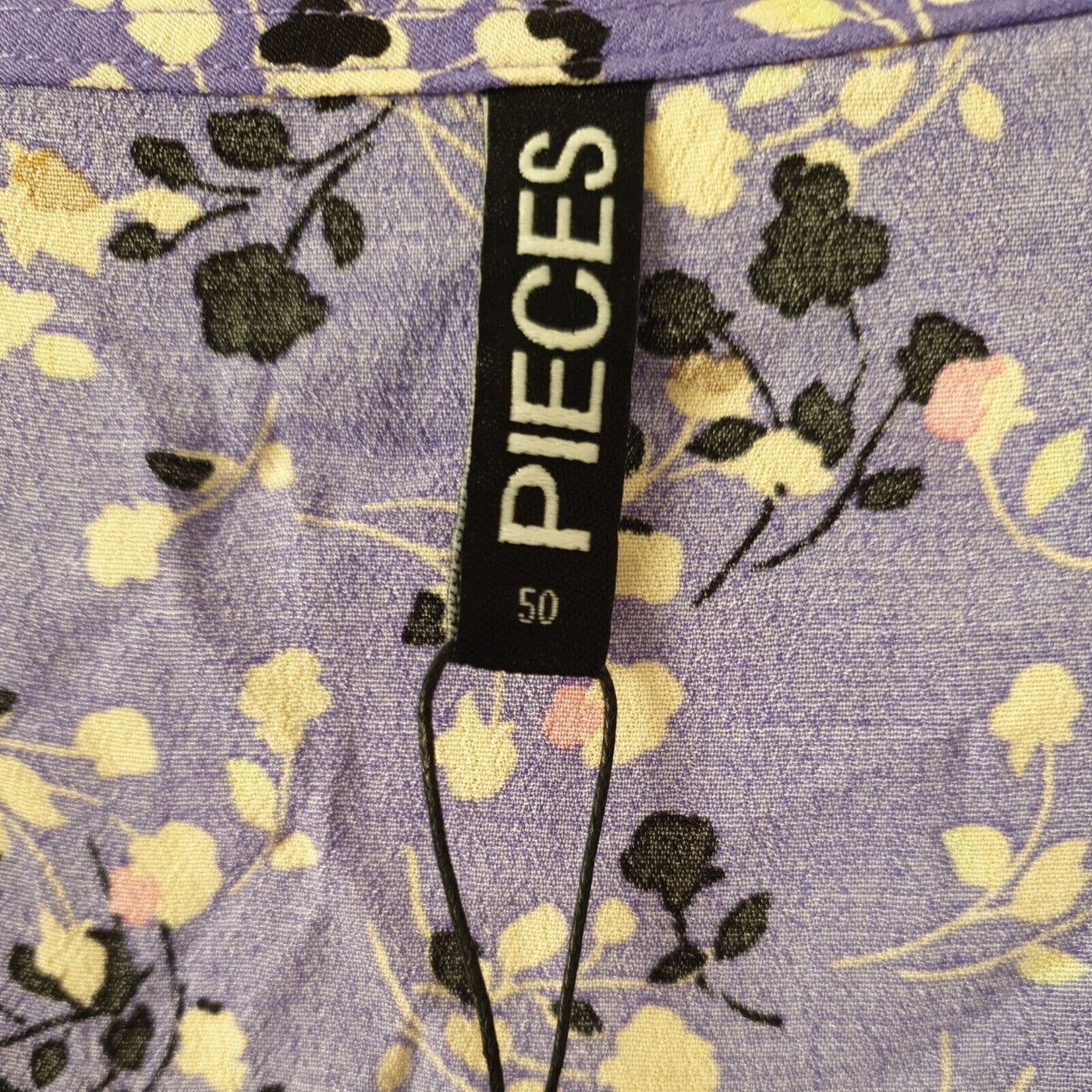 Pieces Purple Floral Print Dress Size 50****Ref V108