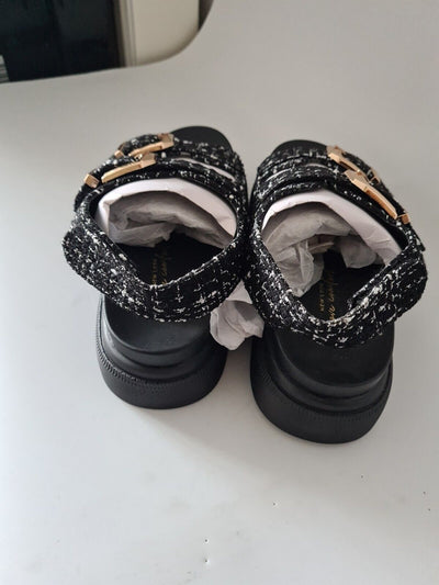 New Look Love Comfort Fantastic Platform Sandals Black Size 8 Ref ****VS2