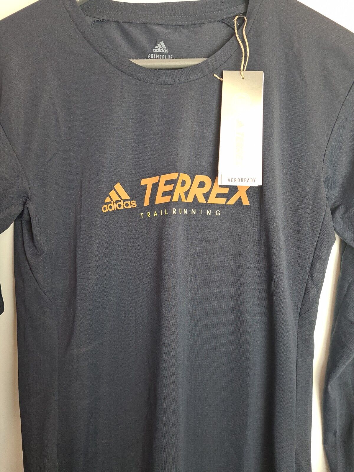 Adidas Terrex Trail Women's Long Sleeve Navy Top Womens Size Small **** V181