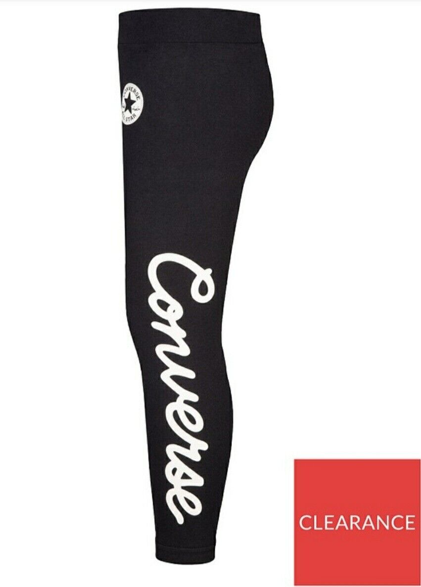 Converse Younger Signature Leggings Black Size 4-5yrs****Ref V434