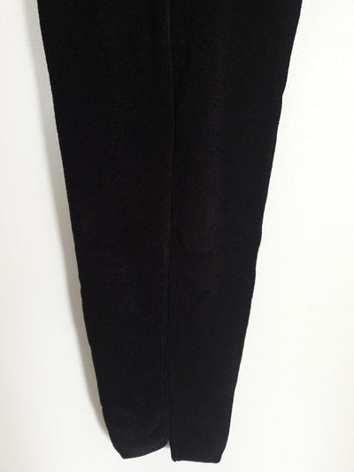 Michelle Keegan Fluffy Black Elasticated Waist Leggings Uk S****Ref V538