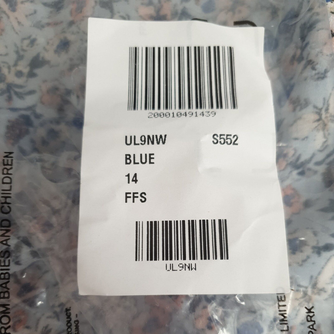 Apricot Blue Frill Dress Uk14****Ref V55