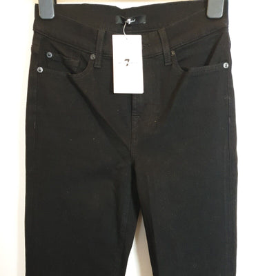For All Mankind Black Jeans Straight Crop Size 26****Ref V317