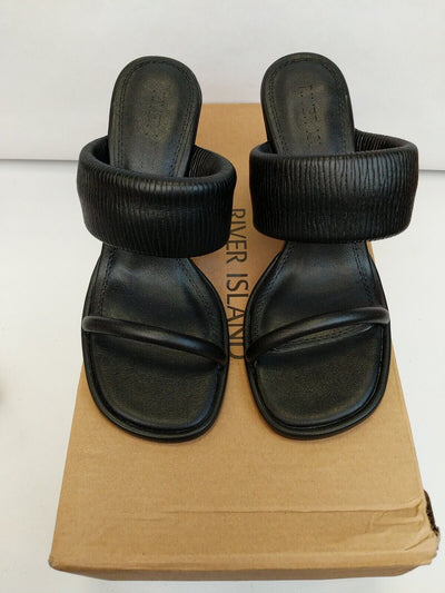 River Island Justice Sandals. Black. UK 5. ****RefVS1