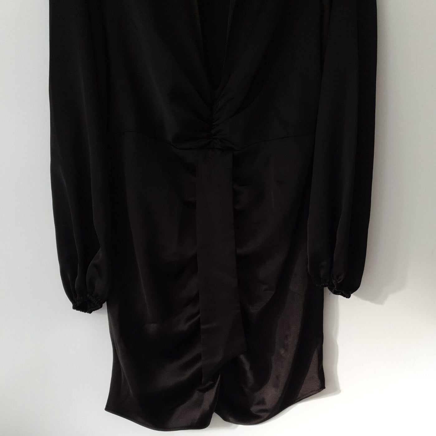 River Island Black Boujie Luxe Satin Dress Uk12****Ref V39