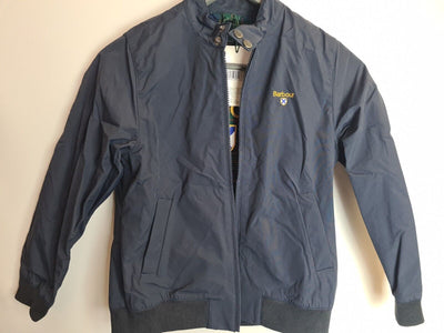 Barbour Boys Crested Royston Navy Casual Jacket Size 8-9 Years **** V228