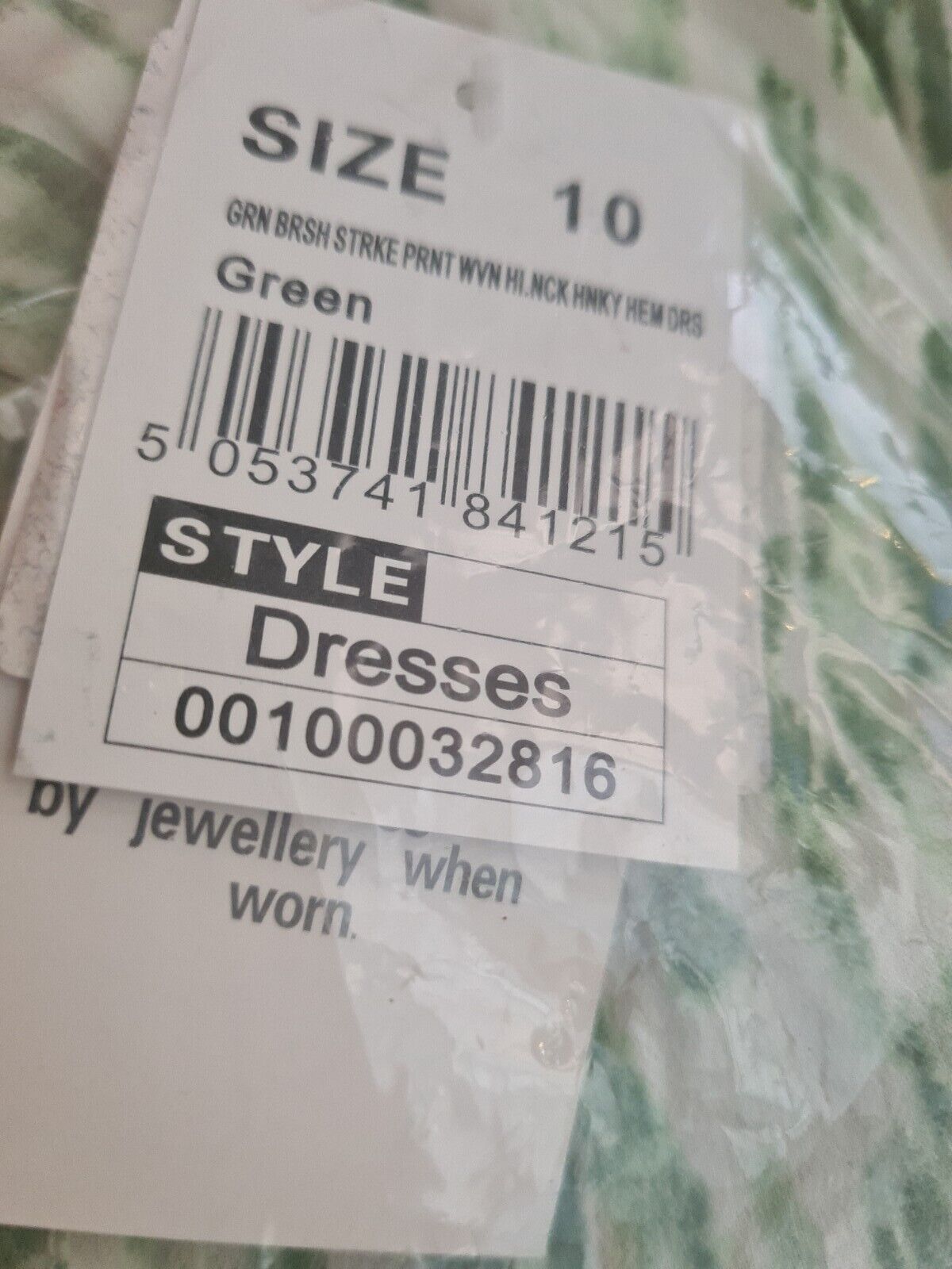 Quiz green Strike Print High Neck Hem Dress Size 10 ****Ref V139