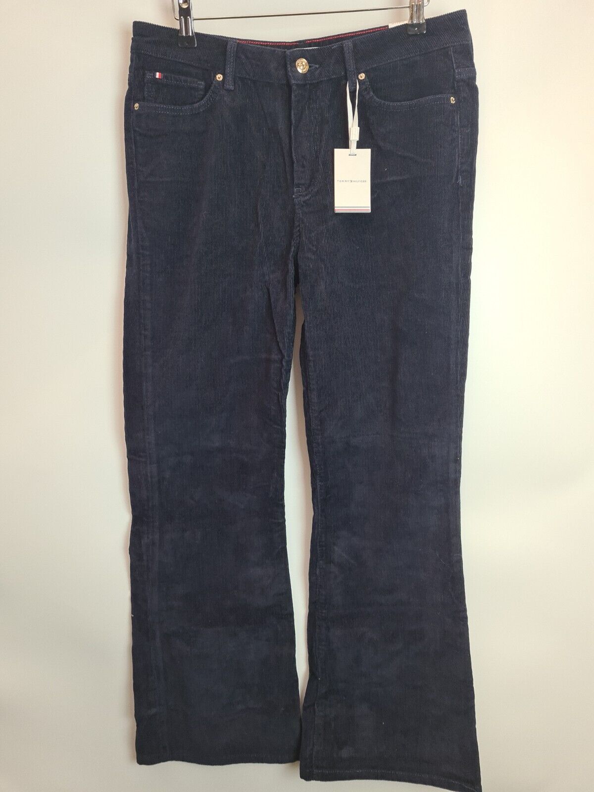 Tommy Hilfiger Mid Rise Cord Bootcut Jean Blue Size W28 L30 **** V277