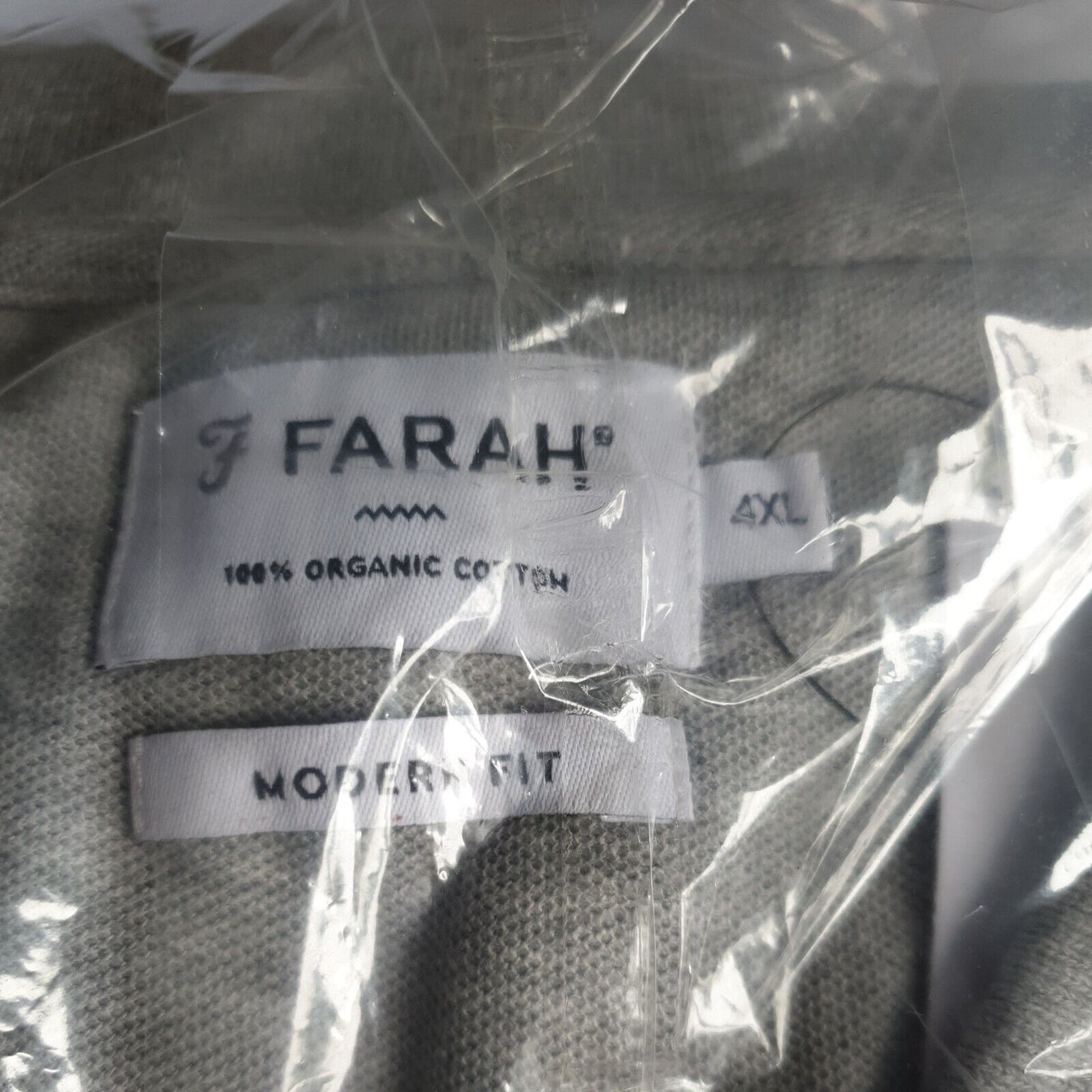 Farah Modern Fit Polo T-shirt Grey Marl Size 4XL****Ref V209