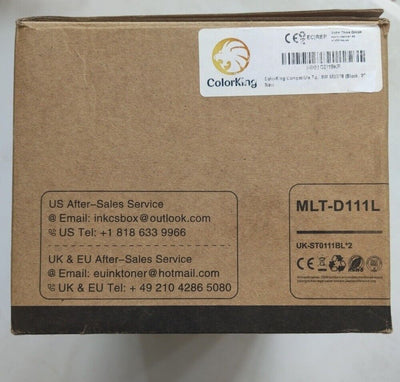 2X Compatible Samsung 111L Black Toner Cartridges (Samsung MLT-D111L) #T1