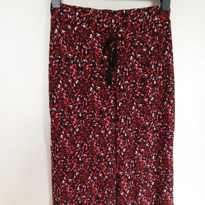 Womens Wide Leg Floral Print Trousers Uk12****Ref V344