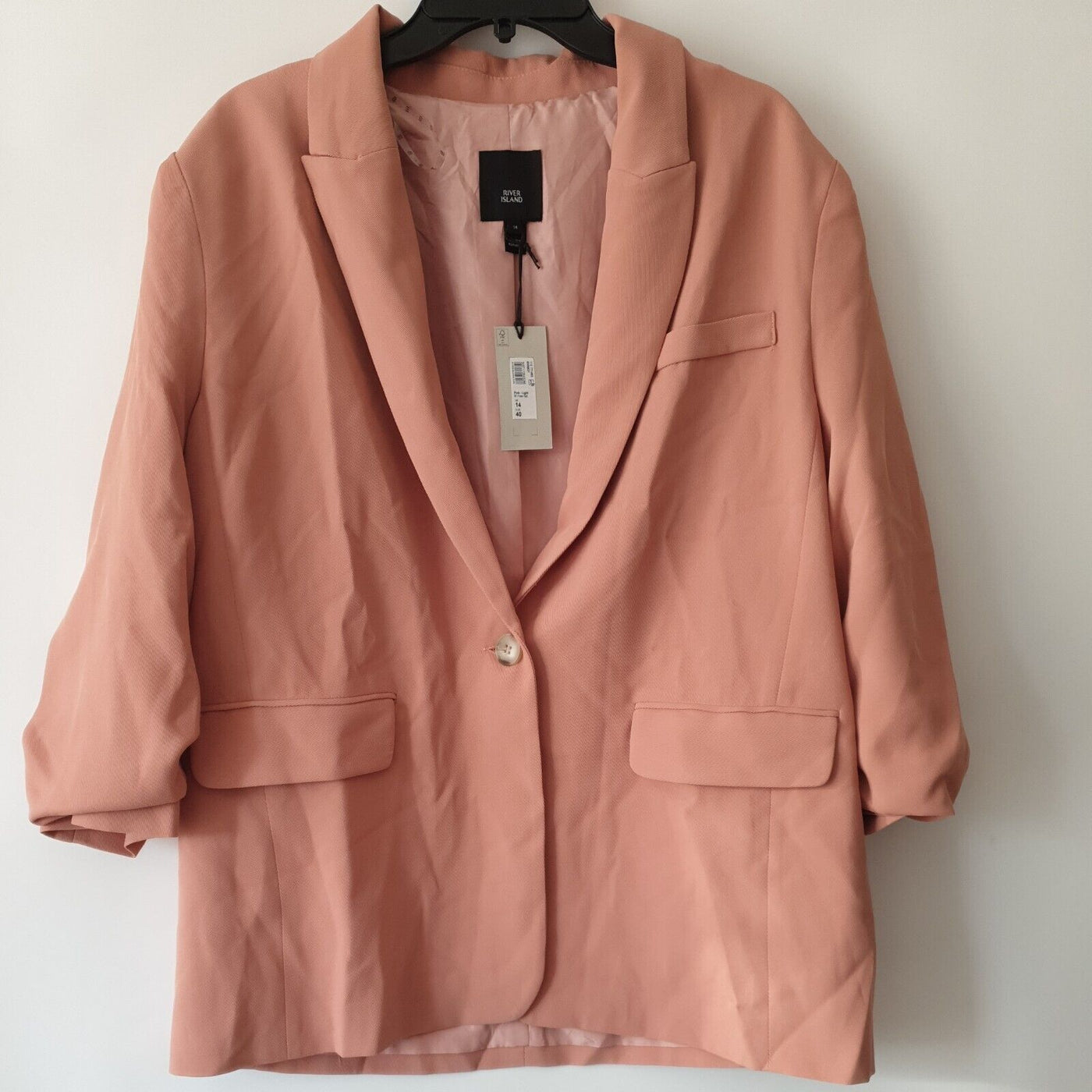 River Island Light Pink Blazer Jacket Uk14****Ref V282