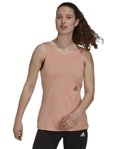 Adidas Aeroready Women's Dusty Pink Tank Top (GS3924) Size Large **** V496