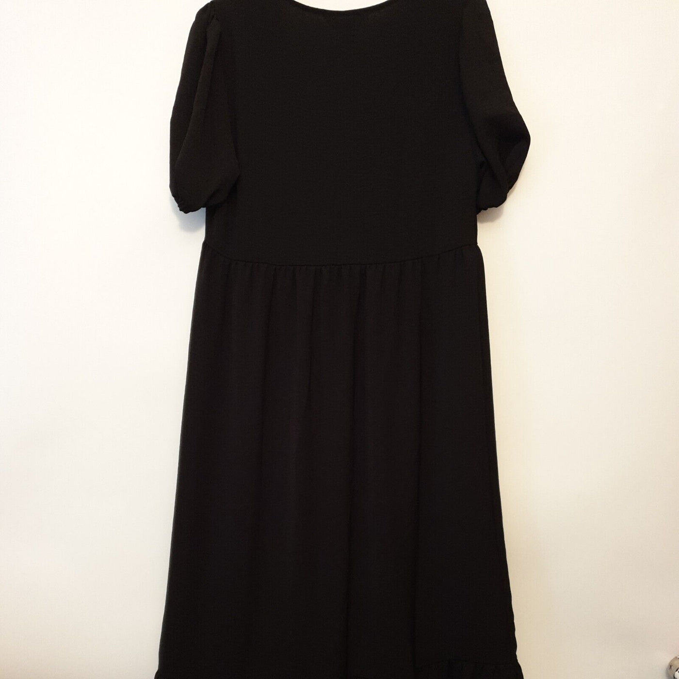 Long Tall Sally Black Dress Midi Uk10****Ref V111