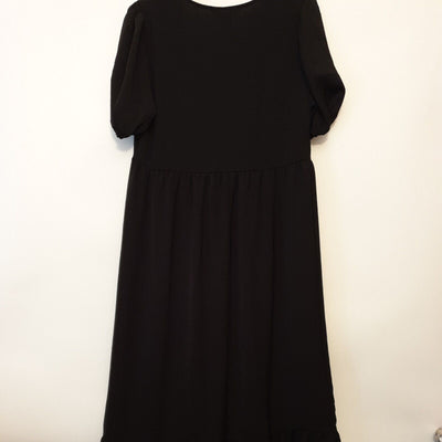 Long Tall Sally Black Dress Midi Uk10****Ref V111