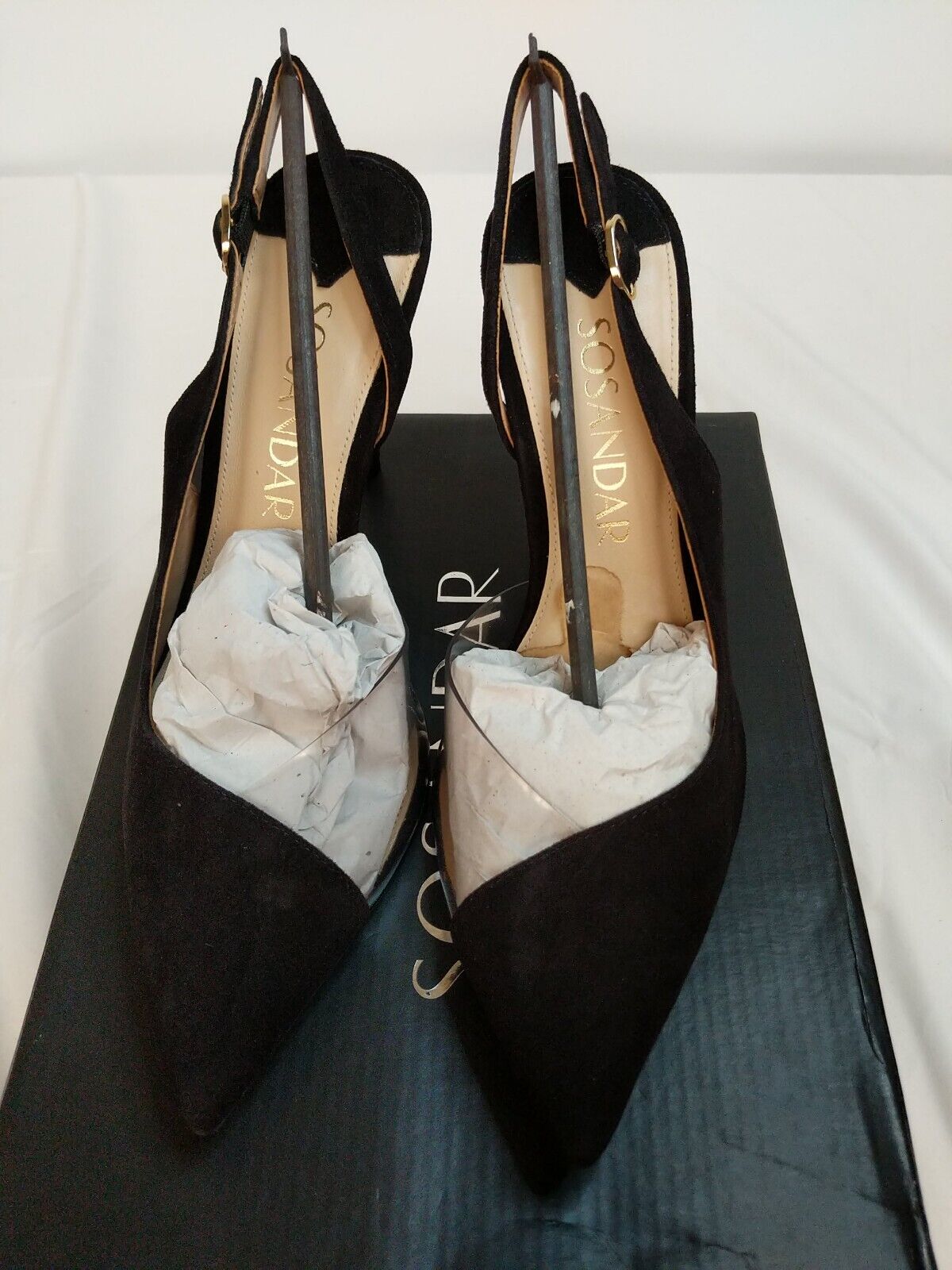 Sosandar Carmen Black Heels Size UK 6 **** VS2