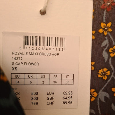 MSCH Ladies Rosalie Maxi Dress Navy Size UK6 BNWT Ref HU5