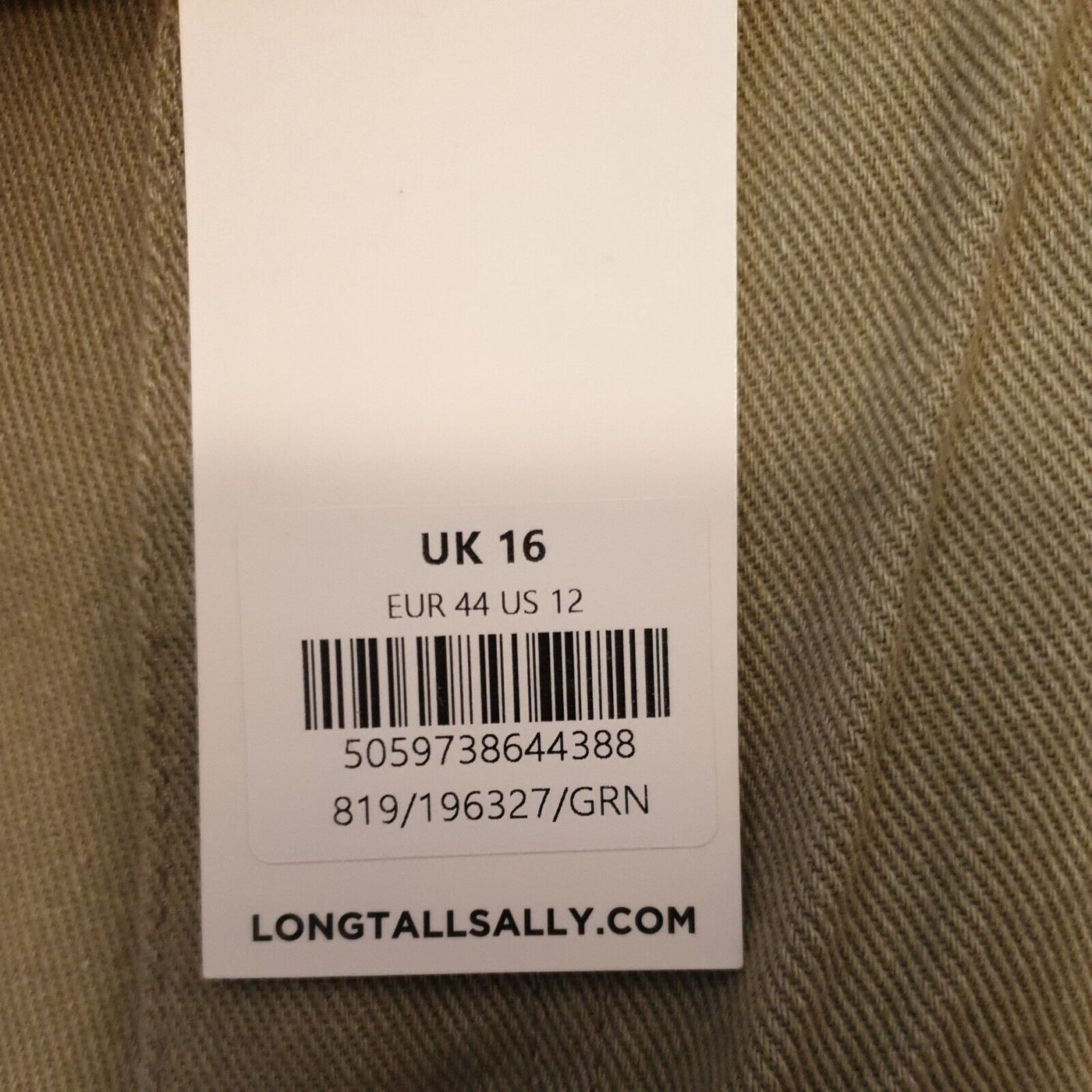 Long Tall Sally Green Jeans Wide Leg Uk16****Ref V68