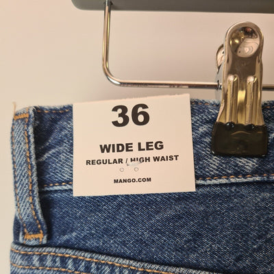 MNG Womens Wide Leg Jeans UK Size 8 BNWT ref****V24