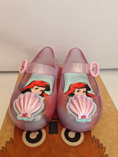 Mini Melissa Disney Ariel Sweet Love Toddler Shoes  Uk 4 **** VS2