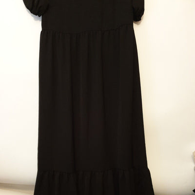 Long Tall Sally Black Dress Midi Uk10****Ref V111