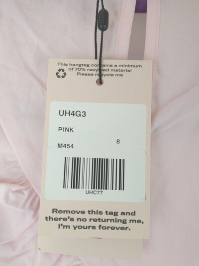 Missguided Frill Smock Pink Dress. UK Size 8 ****Ref V300