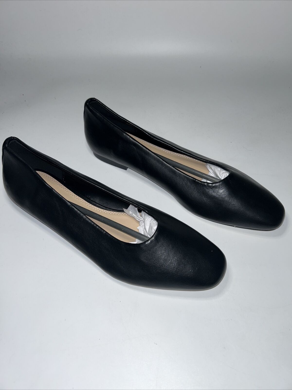 LTS Almond Toe Ballerina Shoes - Black. Size UK 8 **** VS2