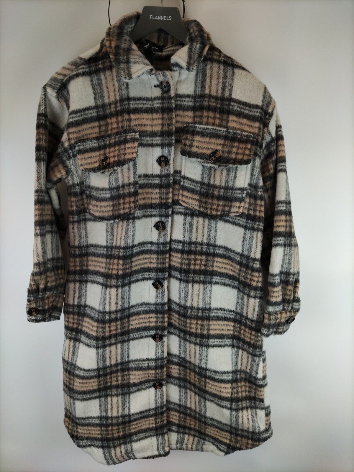 New Look Wool Blend Dress. Checked. UK Size 6. ****V28