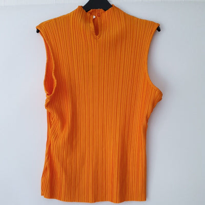 Missguided Orange high neck Sleeveless Top Uk14****Ref V42