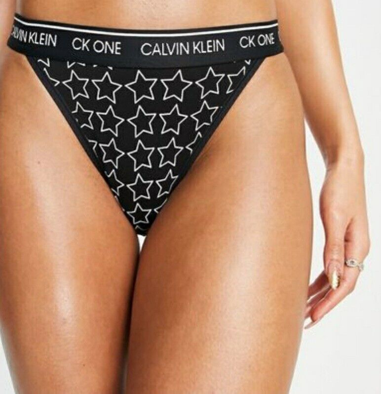 Calvin Klein Outline Star Brazilian Briefs Black Uk Small****Ref V535