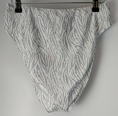 In The Style Billie Faiers White Zebra Print Bikini Bottoms Size UK 12 **** SW23