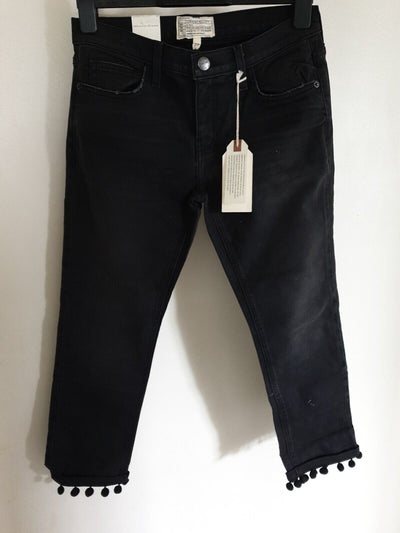 current elliott jeans Cropped Straight Black Size 27 Ref Hv11