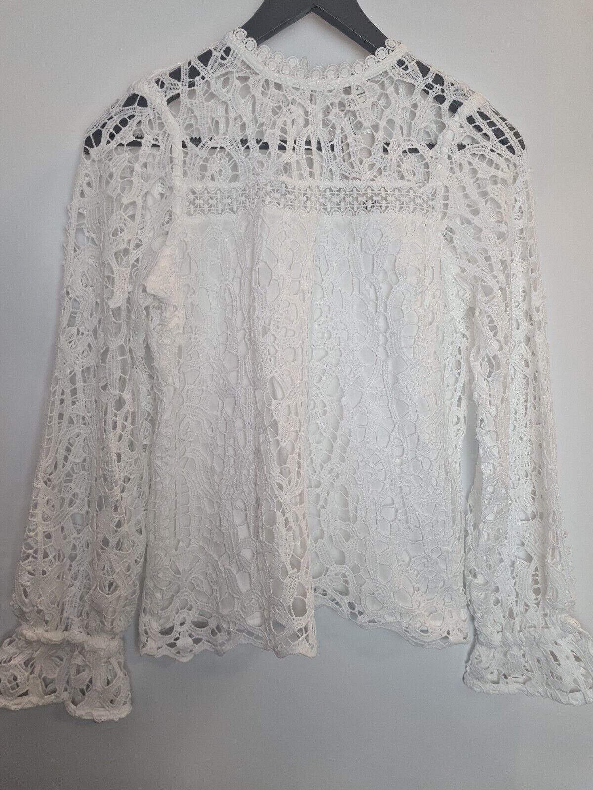 River Island White Lace Blouse Size 6 **** V153