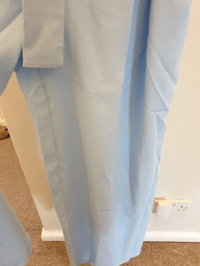 aq aq Raine Baby Blue Wide-leg  jumpsuit Size 10 Ref Mw11