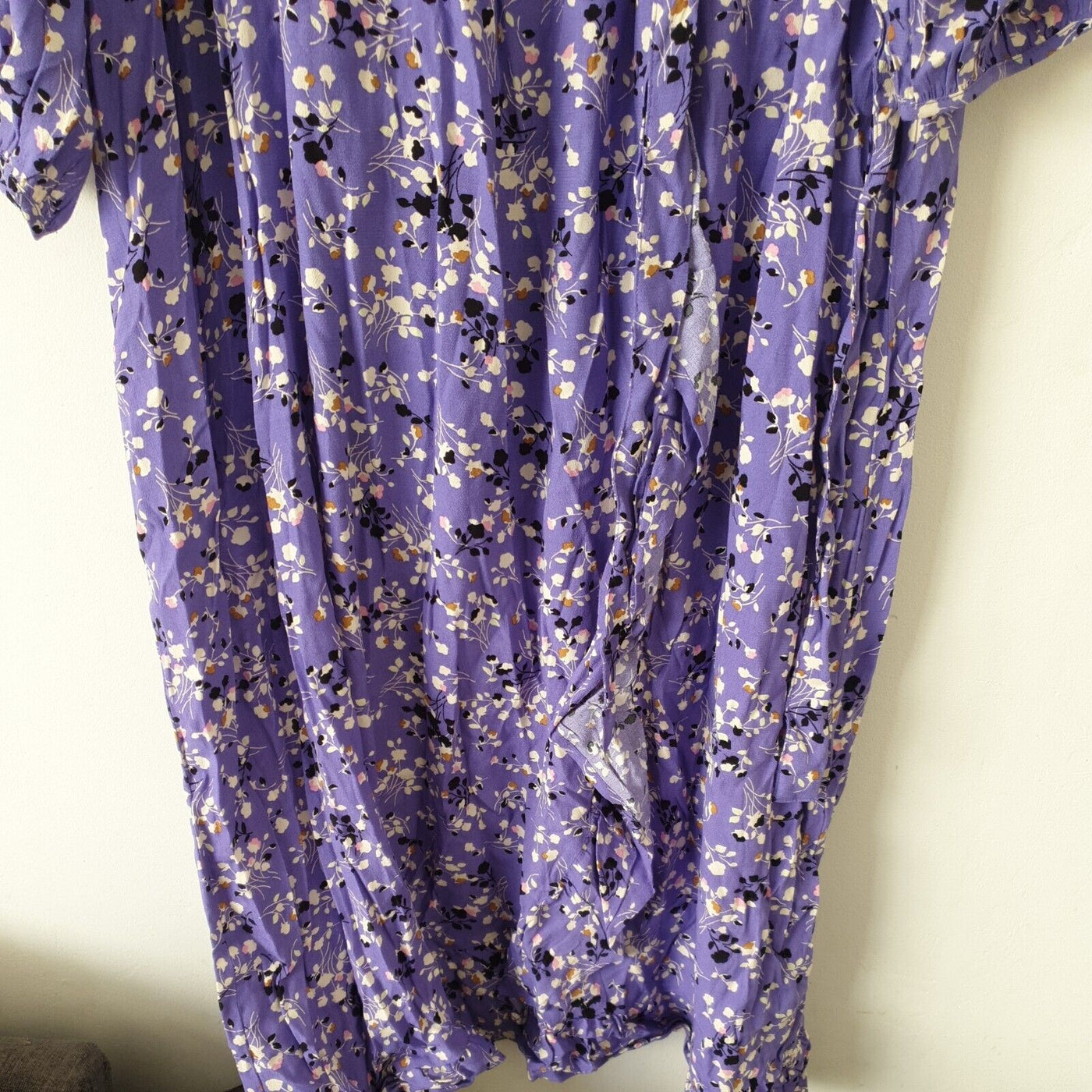 Pieces Purple Floral Print Dress Size 46****Ref V509