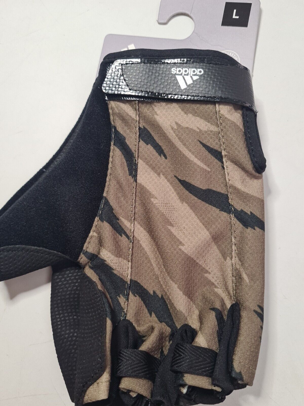 Adidas Mens Camo Green Training Gloves Size Large **** V225