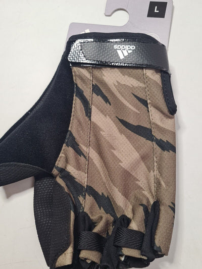 Adidas Mens Camo Green Training Gloves Size Large **** V225