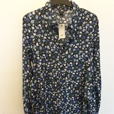 River Island Floral Dress Size 12 long-sleeve