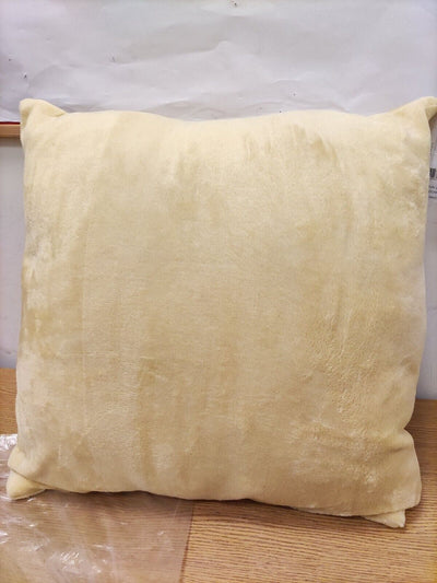 Catherine Lansfield Velvet Touch Cushion. 45x45cm. Yellow. Ref Y