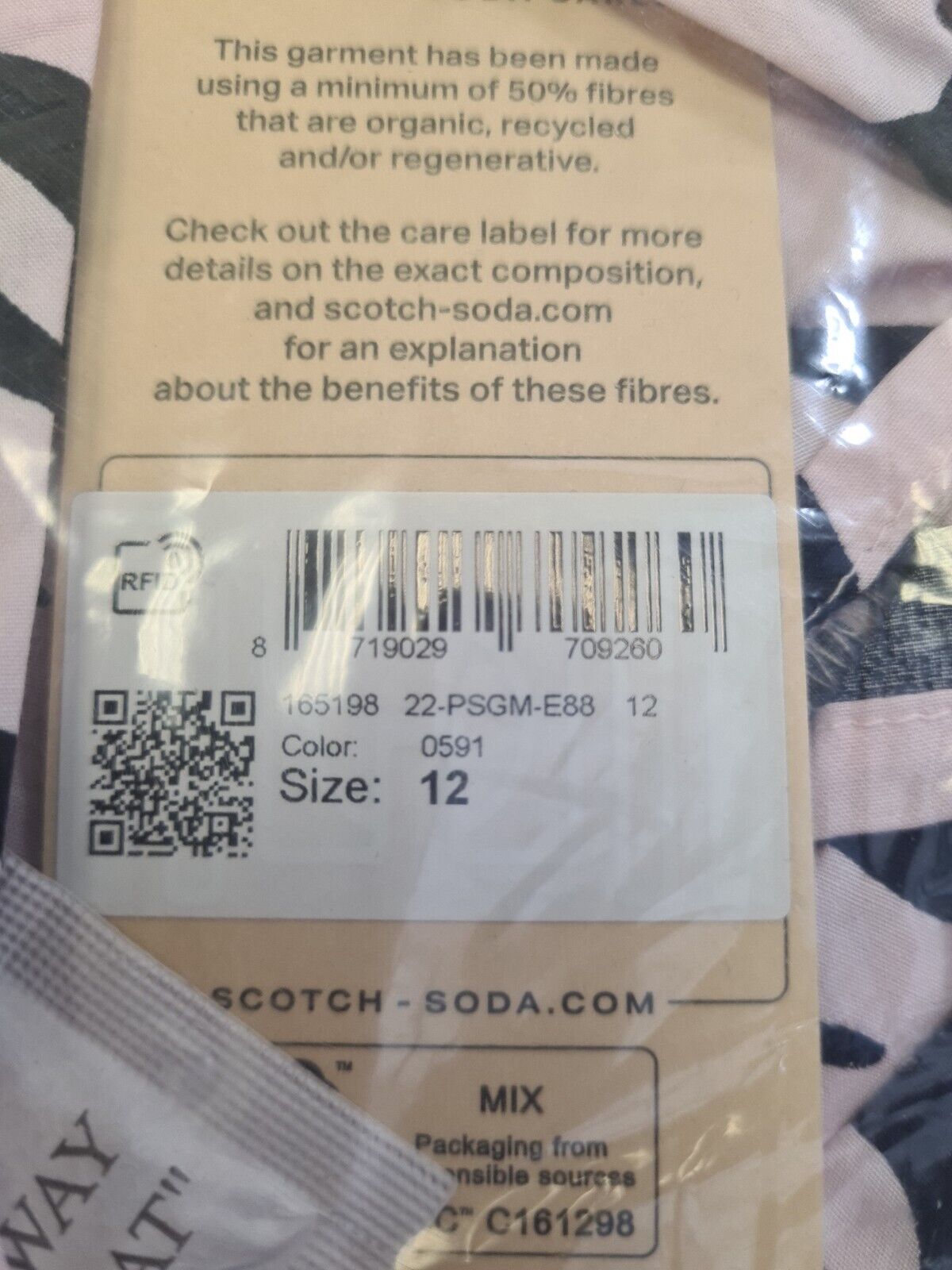 Scotch & Soda Pink Zebra Print Kids Dress Size 12 Years **** V153
