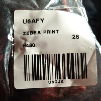 Womens Zebra Print Long Sleeve Top Uk28****Ref V274